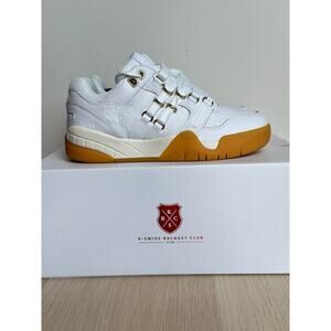 K-Swiss x Anwar Carrots SI-18 White, Gold and Gum Sneaker Size 5M/6.5W - NEW